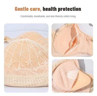 Justerbar Bomulds Mastektomi Bh med Lomme