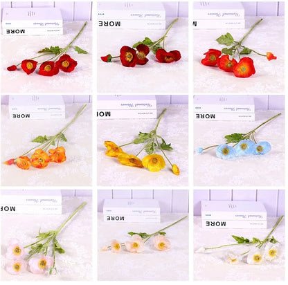 Kunstige Valmueblomster til Boligindretning