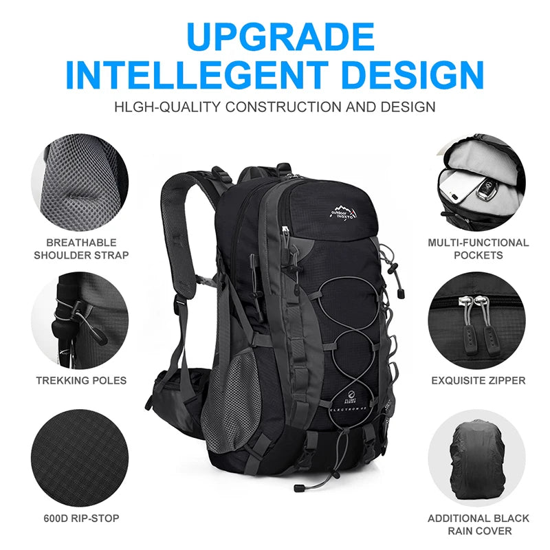 40L Vandrerygsæk – Robust Rejse- & Campingtaske