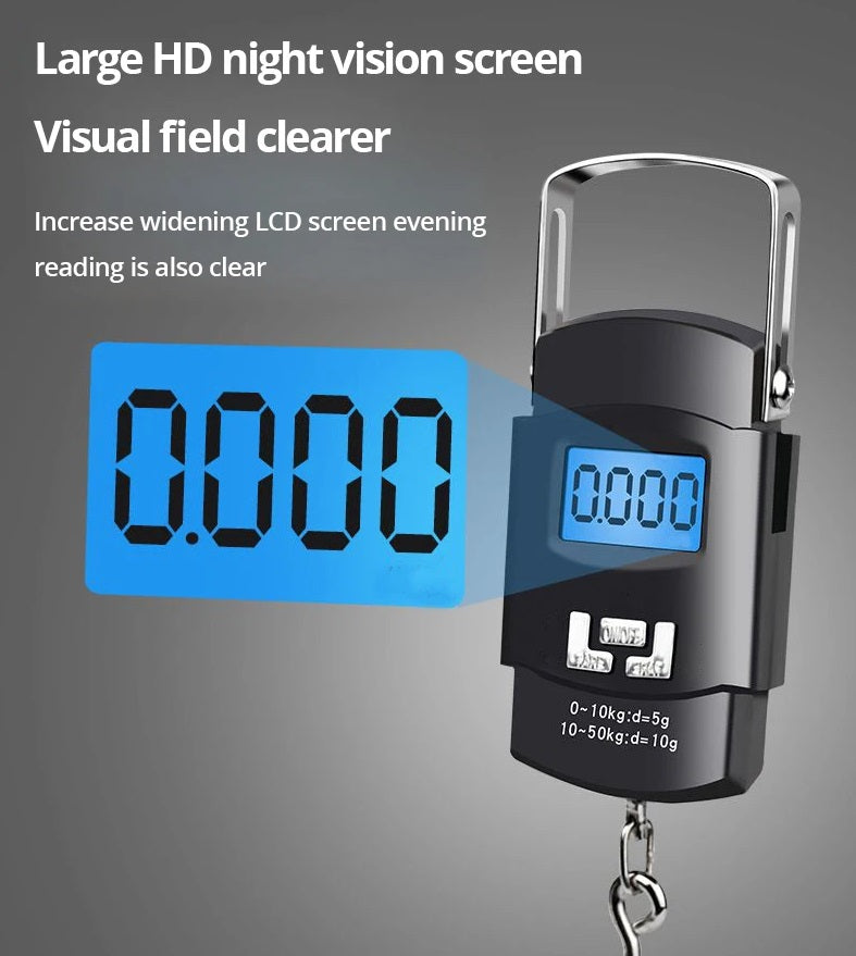Håndholdt Digital Bagagevægt 50 kg med LCD