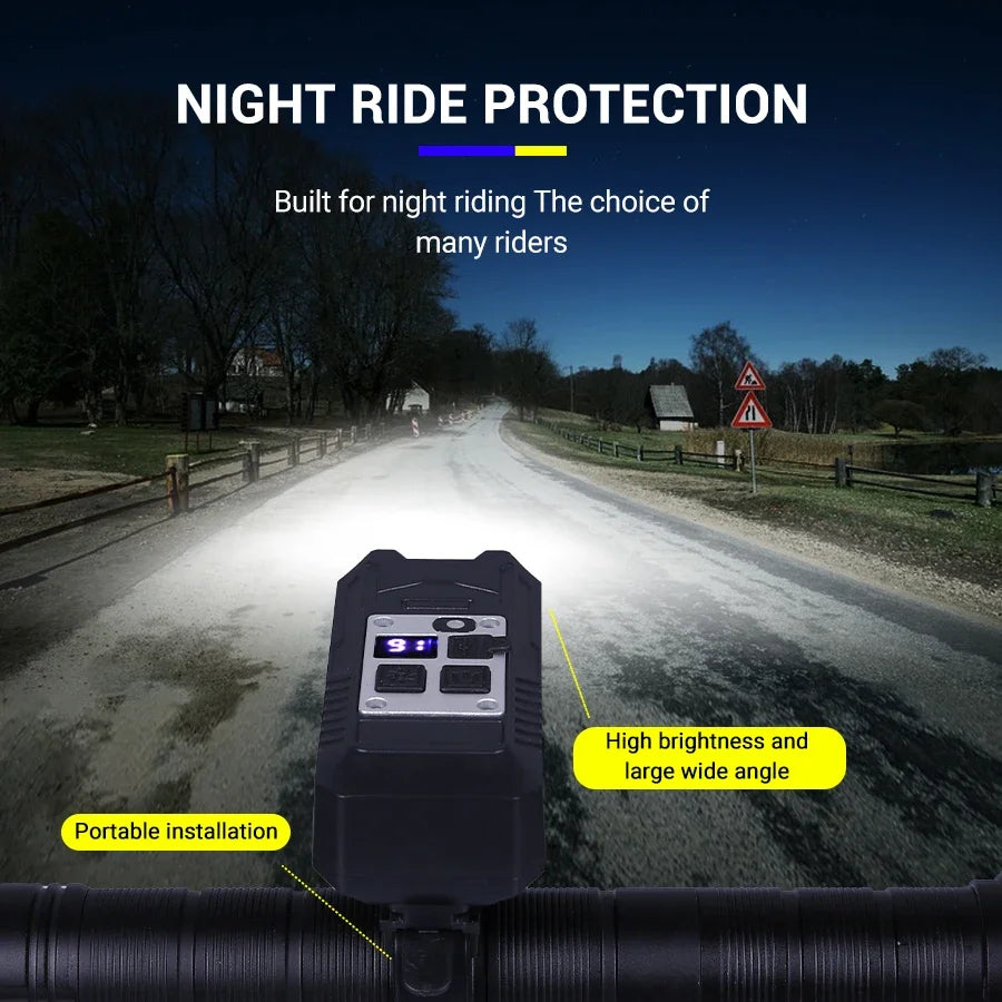 USB Genopladelig Vandtæt LED Cykelforlygte