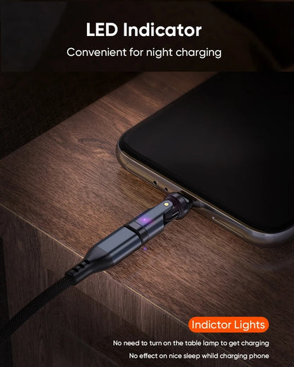 PD240W 540° Roterende USB-C Hurtig Opladningsadapter