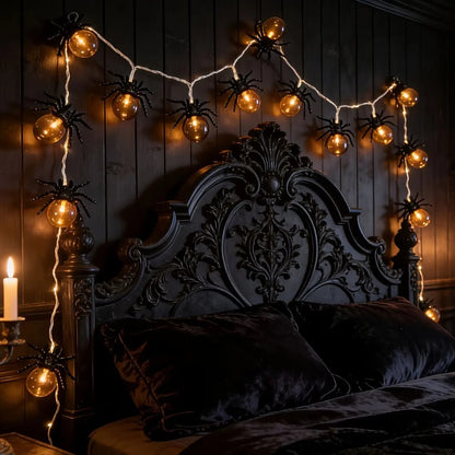 10 LED Spindellys til Halloween