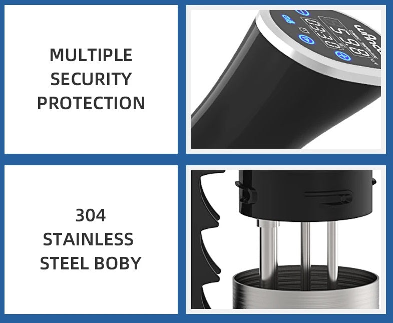 Sous Vide Koger 1100W med LCD Touch Display