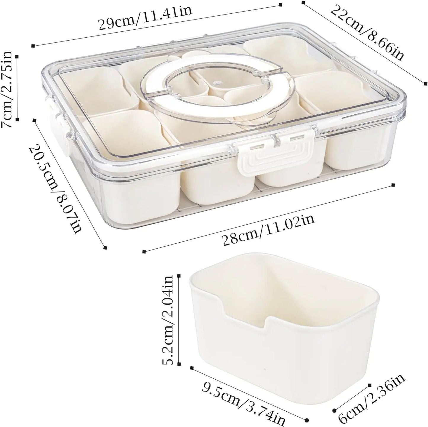 Transportabel Snackboks til Madopbevaring