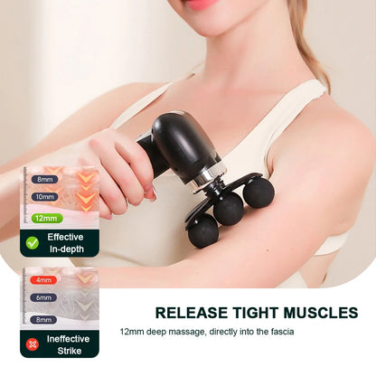 Håndholdt Fascia Massagepistol med 6 Hoveder