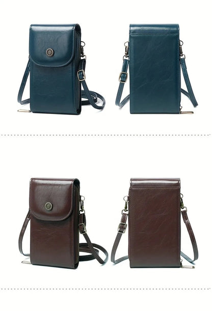 RFID-Beskyttet Crossbody-Telefonpung til Kvinder