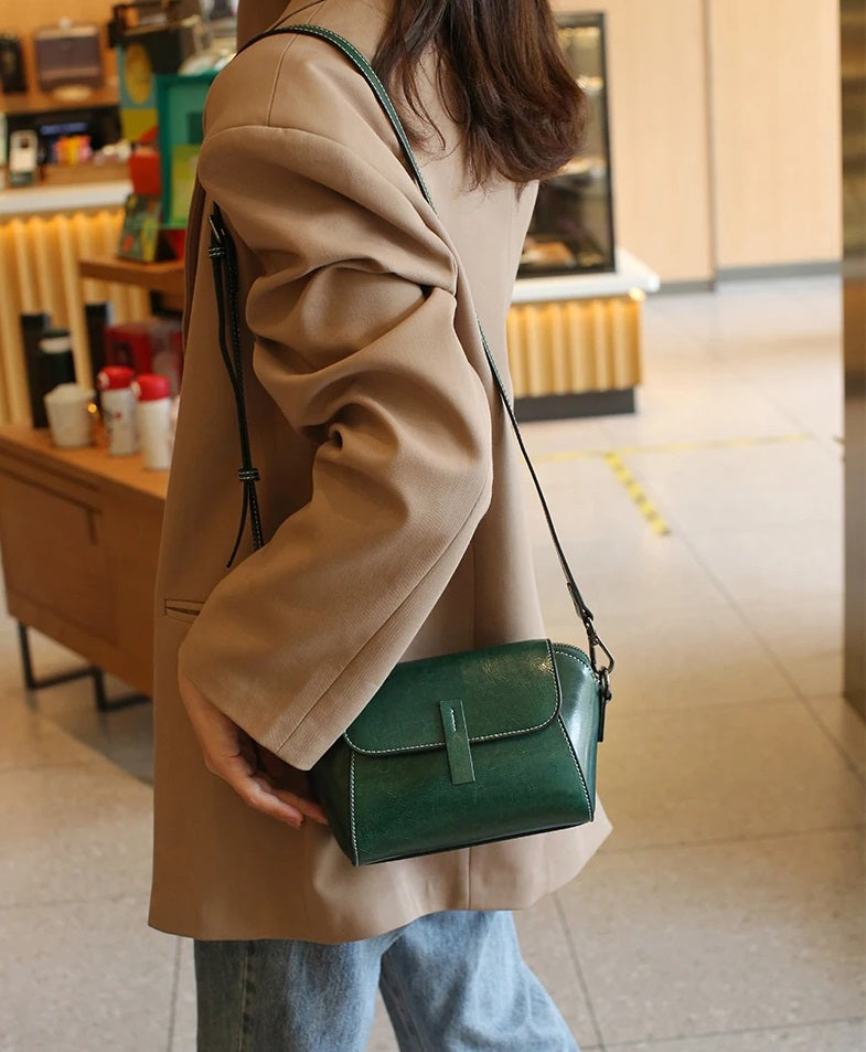 Lille Crossbodytaske i Ægte Læder til Kvinder