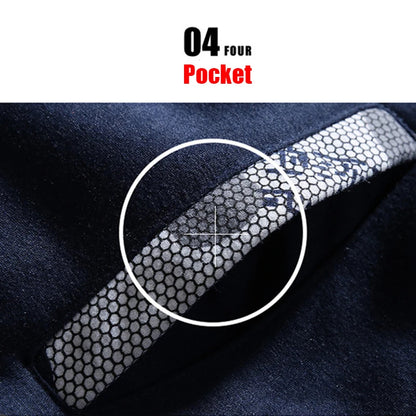 Herre Tyk Fleece Vinterjakke med Hætte