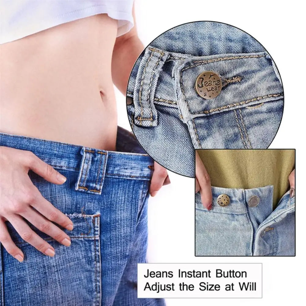 10 stk. Jeansknapper Uden Syning