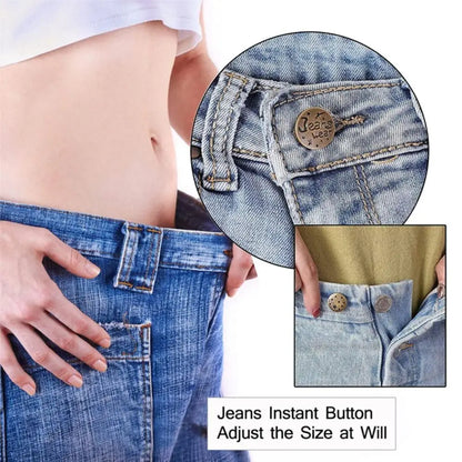 10 stk. Jeansknapper Uden Syning