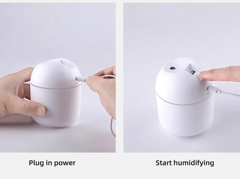 Mini USB 250ML Luftfugter med LED-Lys