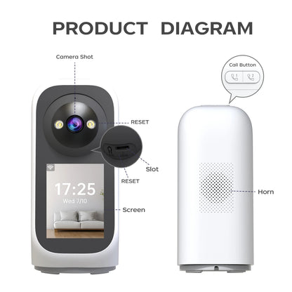 3MP HD WiFi Babymonitor Kamera