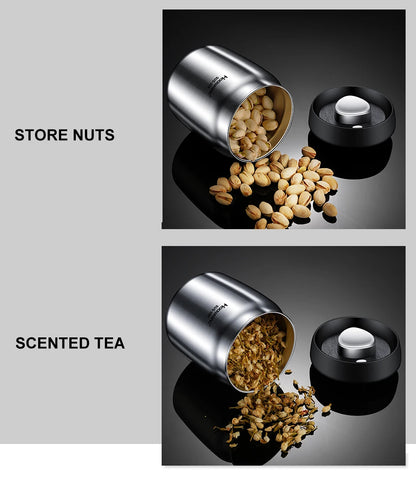 Rustfrit Stål Vakuumforseglet Kaffebønnebeholder