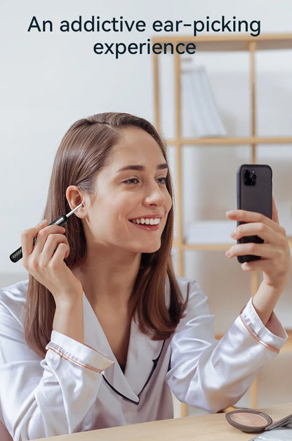 Trådløst Genopladeligt Ørerensesæt med Kamera