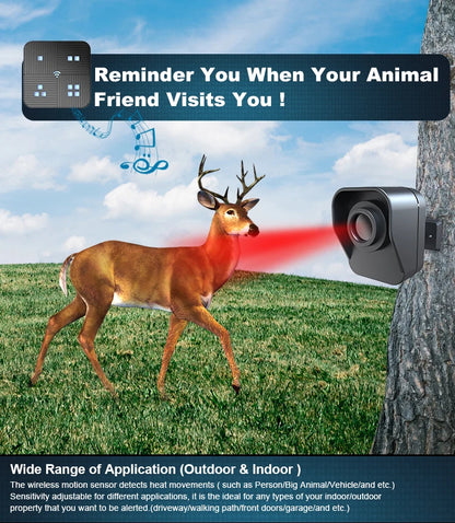 Trådløs Indkørselsalarm med Bevægelsessensor