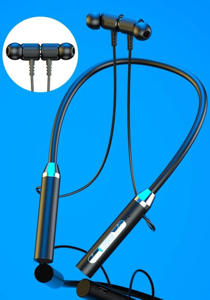 Trådløse Bluetooth Neckband-Hovedtelefoner med Mikrofon