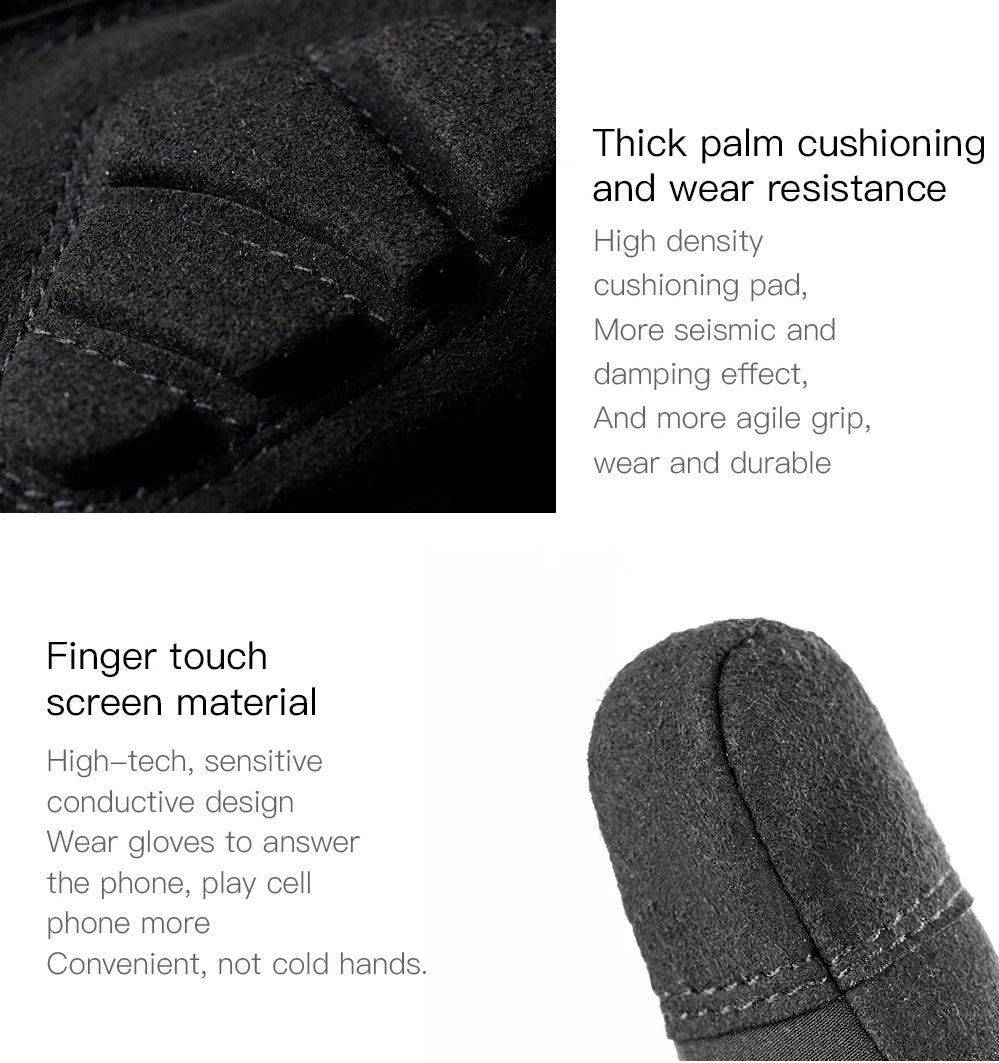 Vinter Vandtætte Fleece Cykelhandsker med Touchskærm