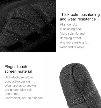 Vinter Vandtætte Fleece Cykelhandsker med Touchskærm