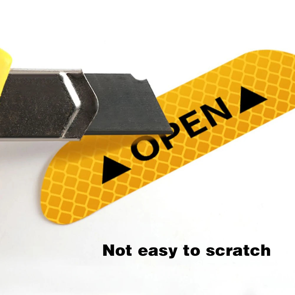 4 stk. Refleksklistermærker til Bildøren