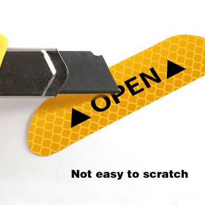 4 stk. Refleksklistermærker til Bildøren