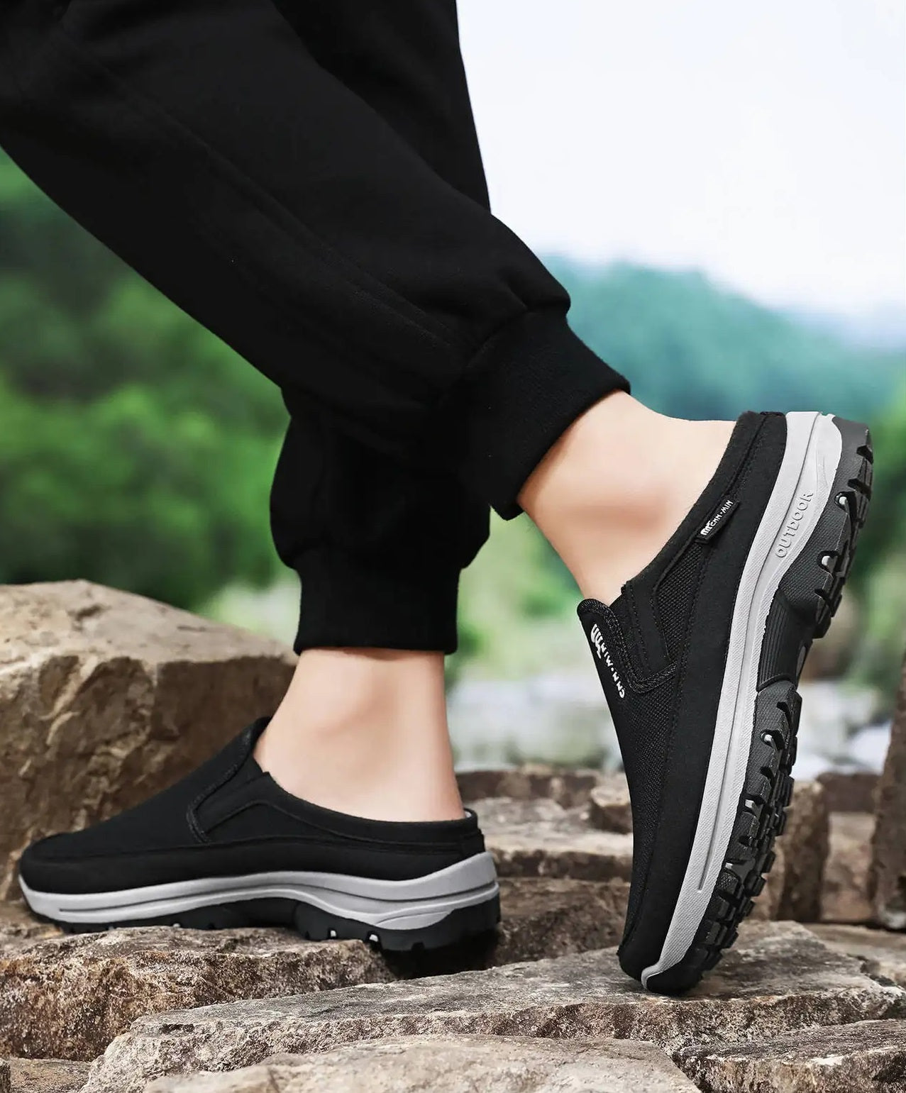 Åndbare Slip-On Sko til Herrer
