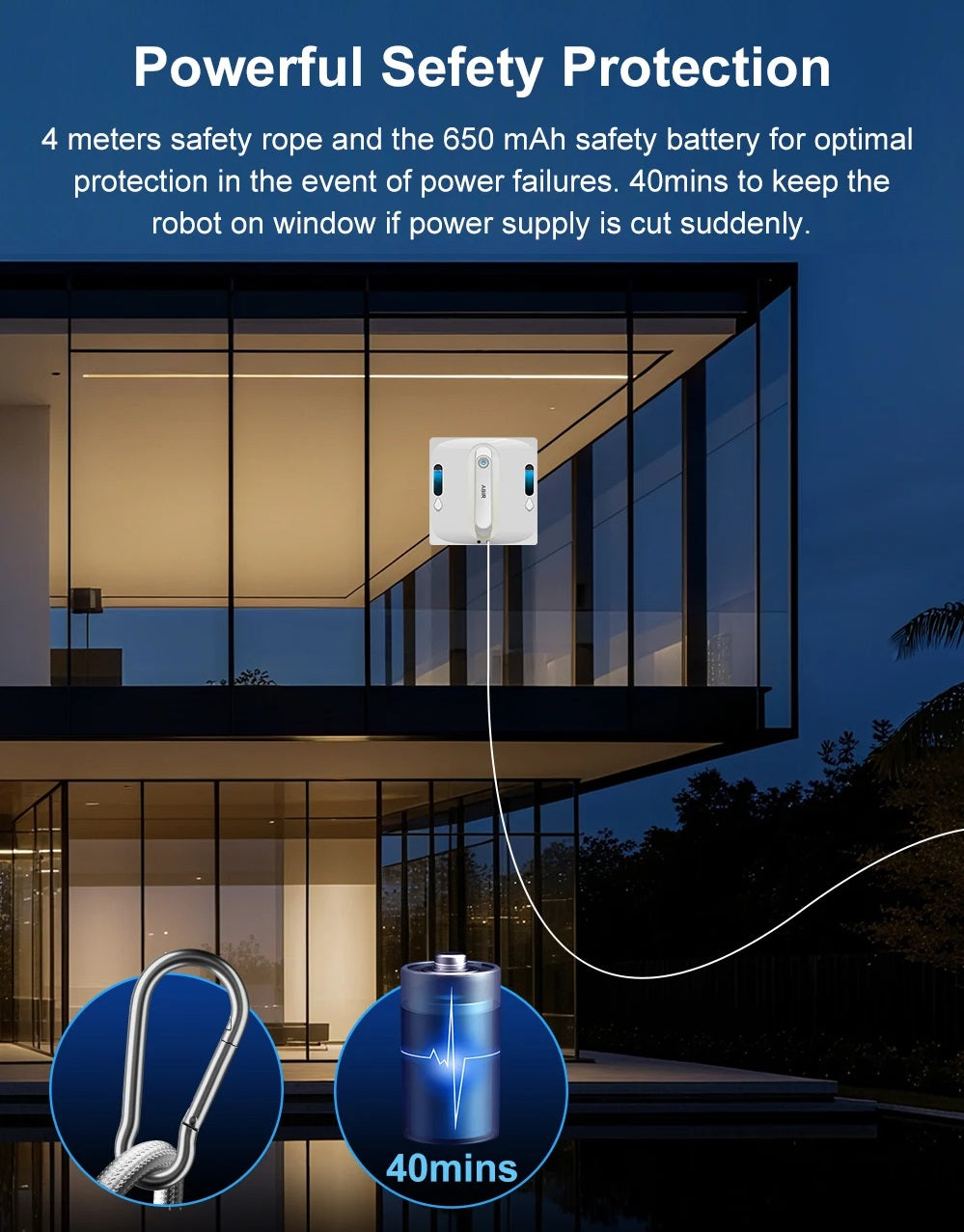 ABIR WD9 Robotvinduesrenser med Vandforstøver