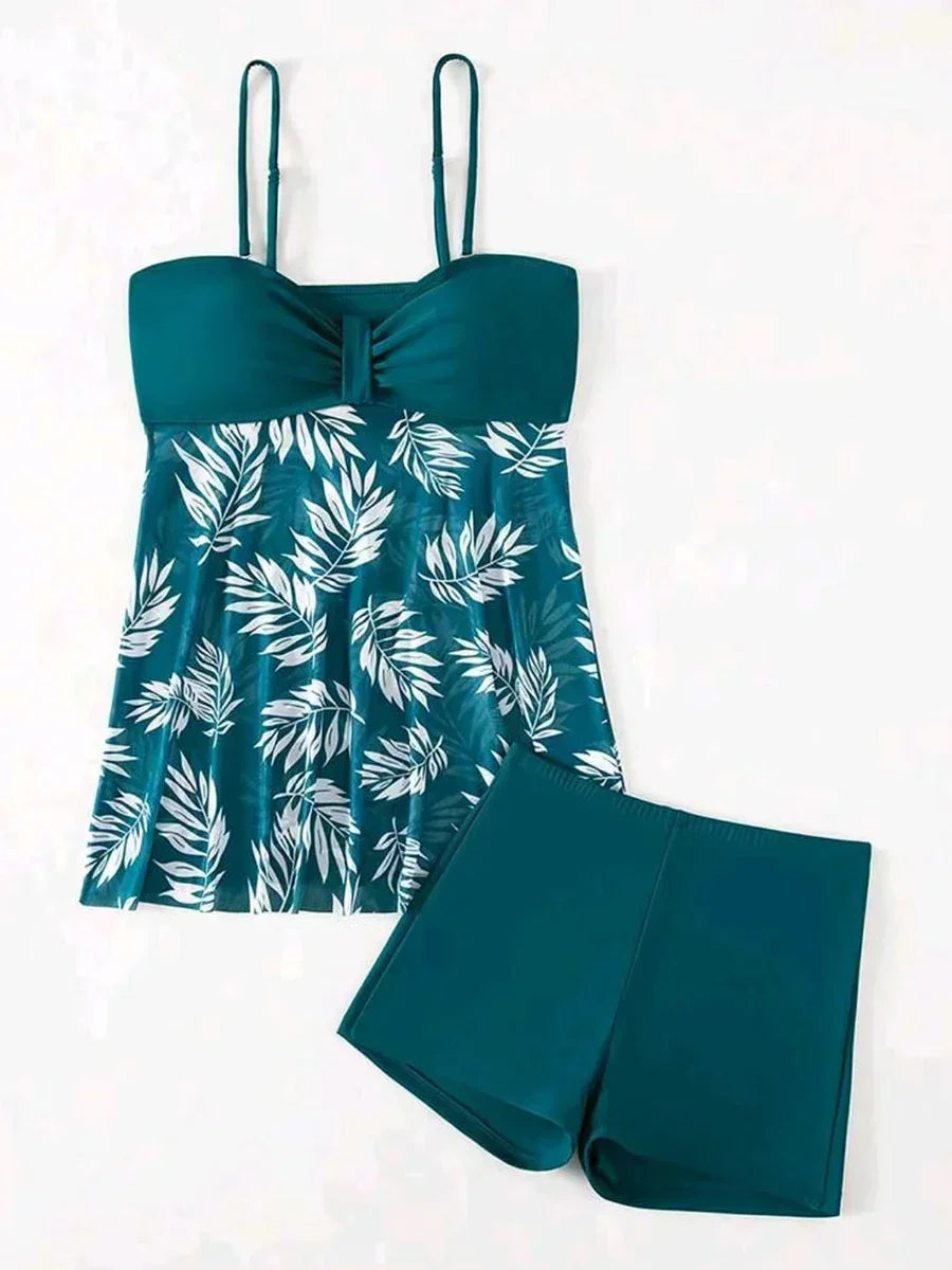 Dame Badekjole med Mesh-print