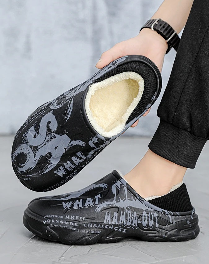 Varme Vinterhjemmesko til Mænd – Til Indendørs og Udendørs Brug