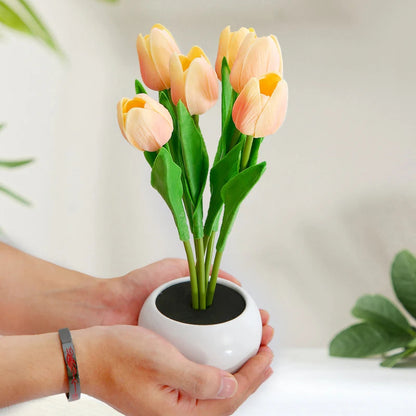 Dekorativ LED Tulipan Natlampe