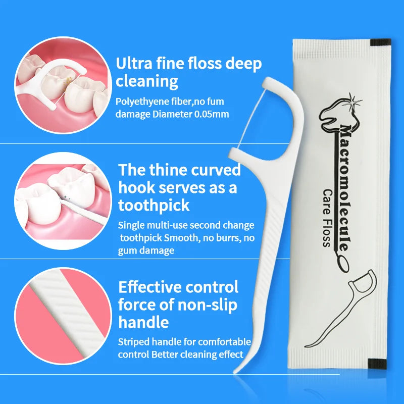 100 Stk Tandtråd med Tandstik