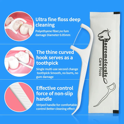 100 Stk Tandtråd med Tandstik