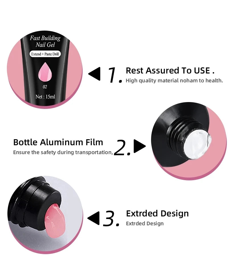 Gel Neglelak Sæt med LED-lampe – 27 Farver Manicure Sæt