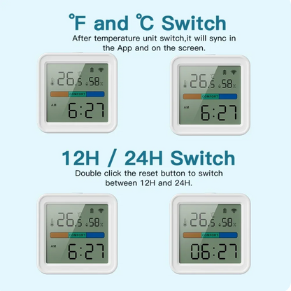 Smart WiFi Temperatur Fugtighedssensor