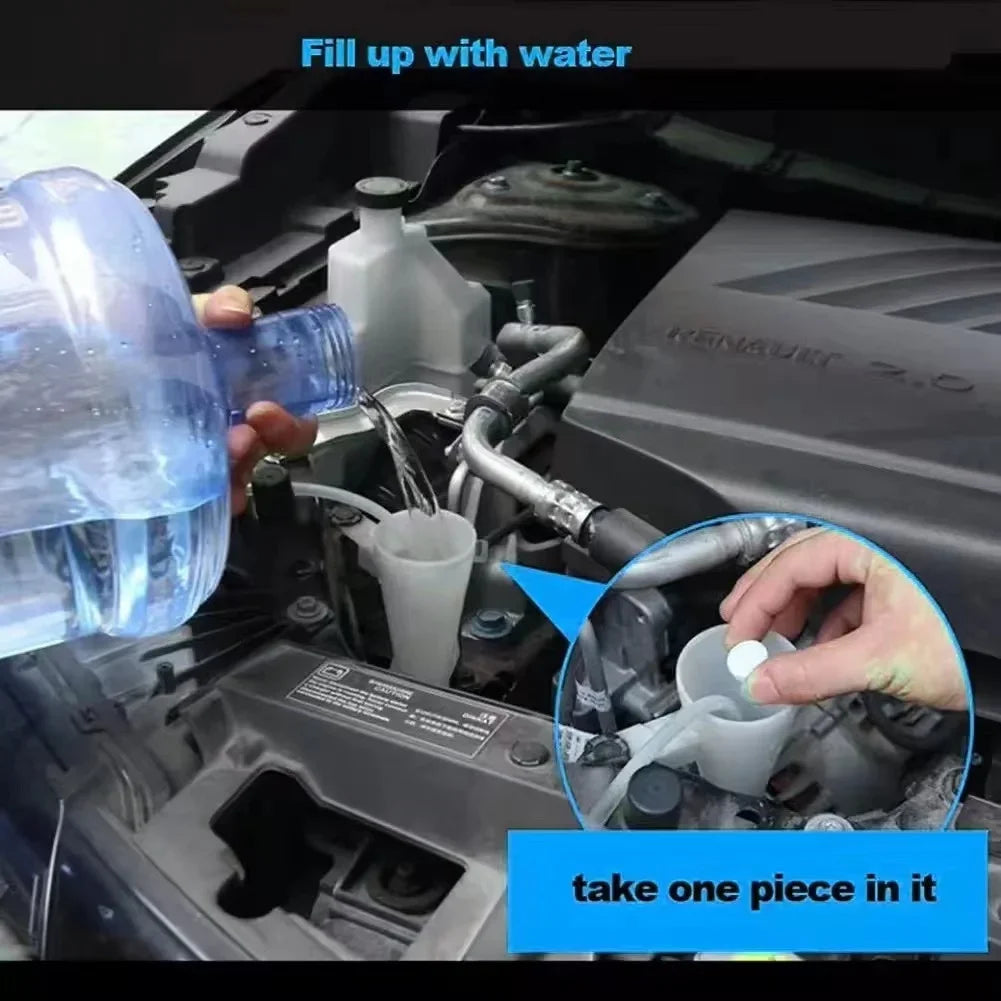 50/100 stk. Rengøringstabletter til Bilruder