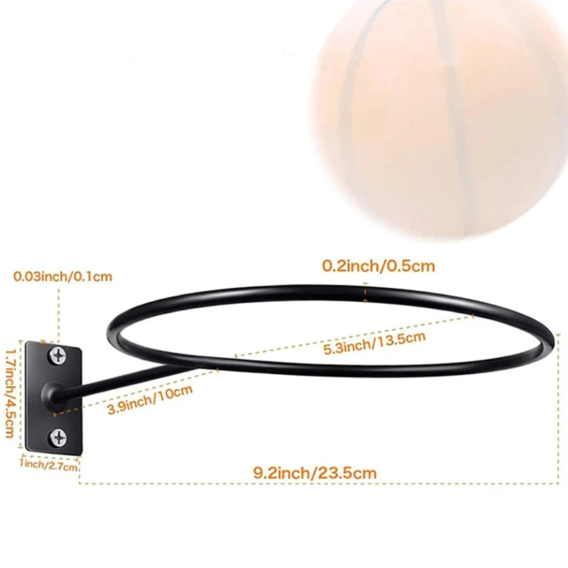 Væghængt Boldholder – Pladsbesparende Opbevaringsstativ