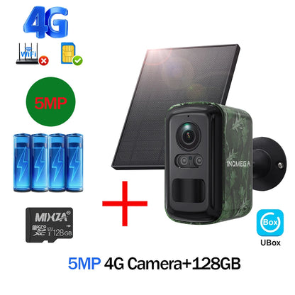 5MP 4G- og WiFi Vildtkamera med Solpanel