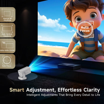 Magcubic HY310 Android 4K Projektor med Autofokus & Stemmekontrol