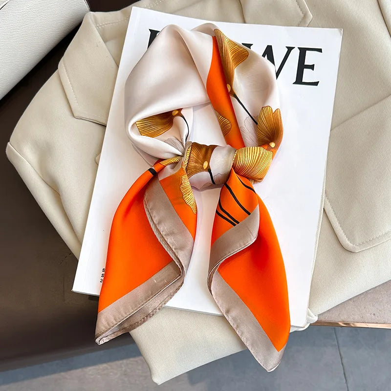 Luksus Trykt Silketørklæde til Kvinder