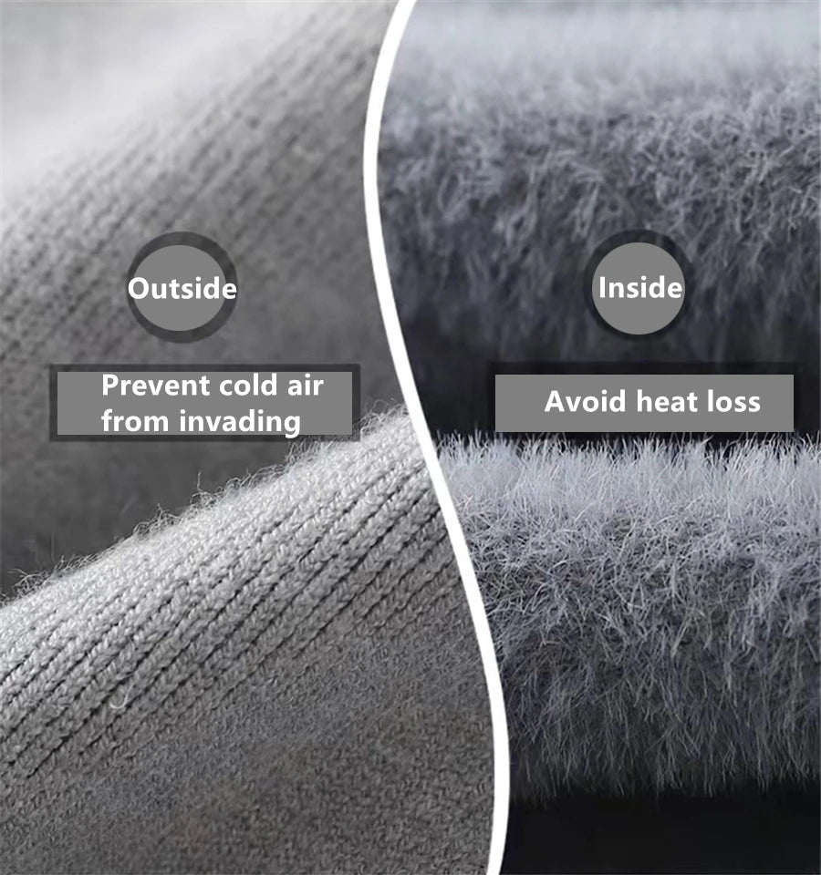 Plys-Foret Sweater - Vælg Mellem Halv eller Hel Rullekrave