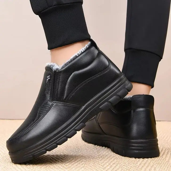 Varme Slip-on Vintersko til Mænd med Fleecefor