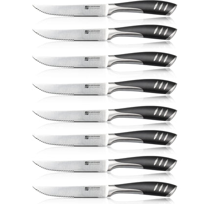 5/8 stk. Tandet Steakkniv i Rustfrit Stål