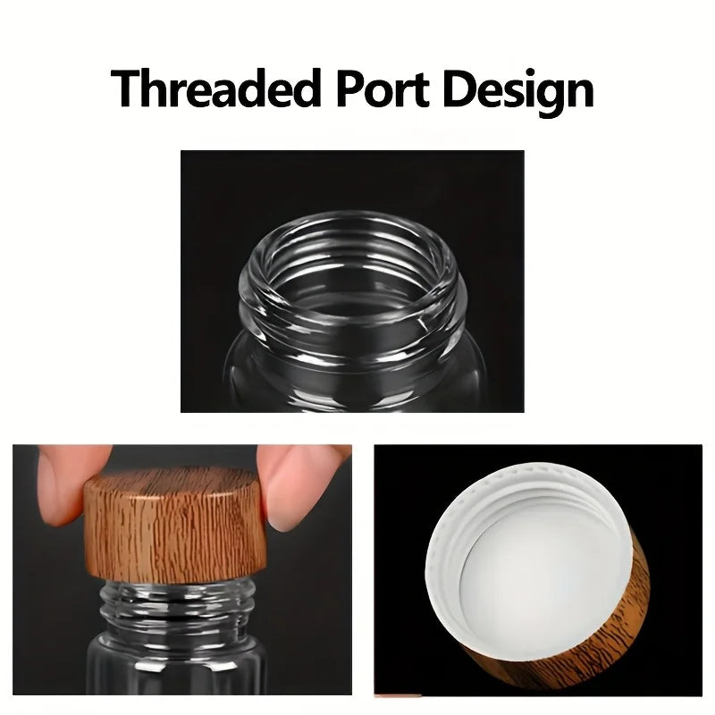 6 Mini Glasflasker – Bærbare Rejsebeholdere