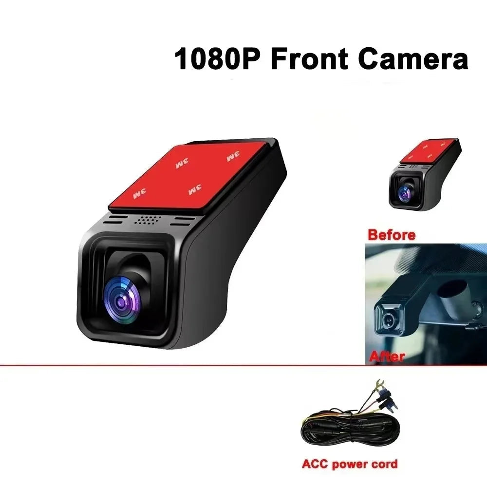 4K HD WiFi Bilkamera med Parkeringssensor og App-styring