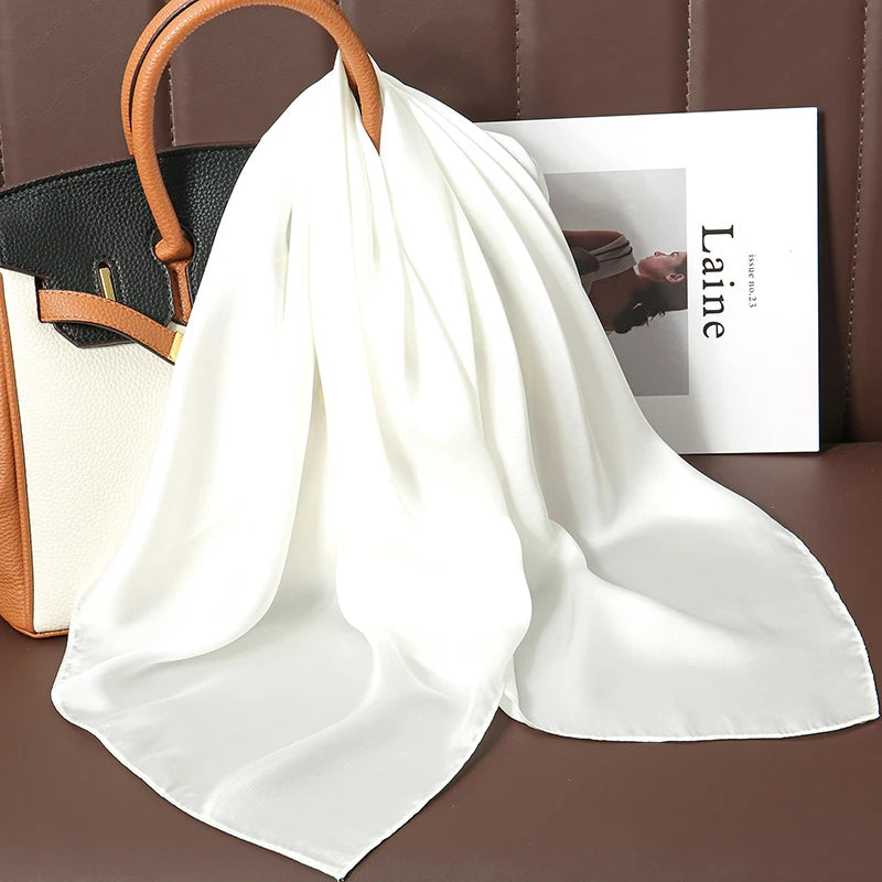 Silke Satin Tørklæde til Kvinder