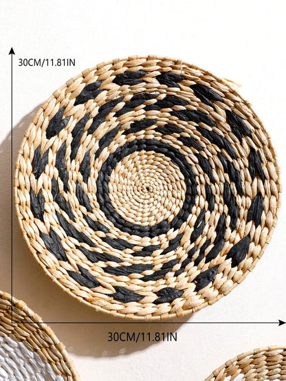 Håndvævet Boho Vægkurv til Dekoration