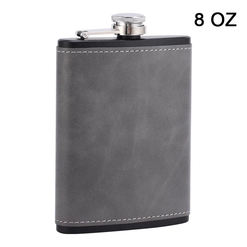 170/230 ml Bærbar Læder Hofteflaske