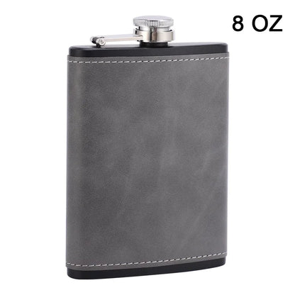 170/230 ml Bærbar Læder Hofteflaske
