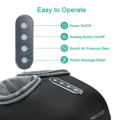Shiatsu Elektrisk Fodmassager med Varme til Smertelindring