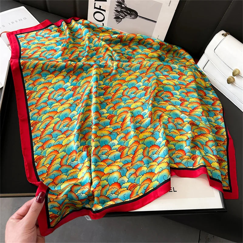 Silke Satin Tørklæde til Kvinder